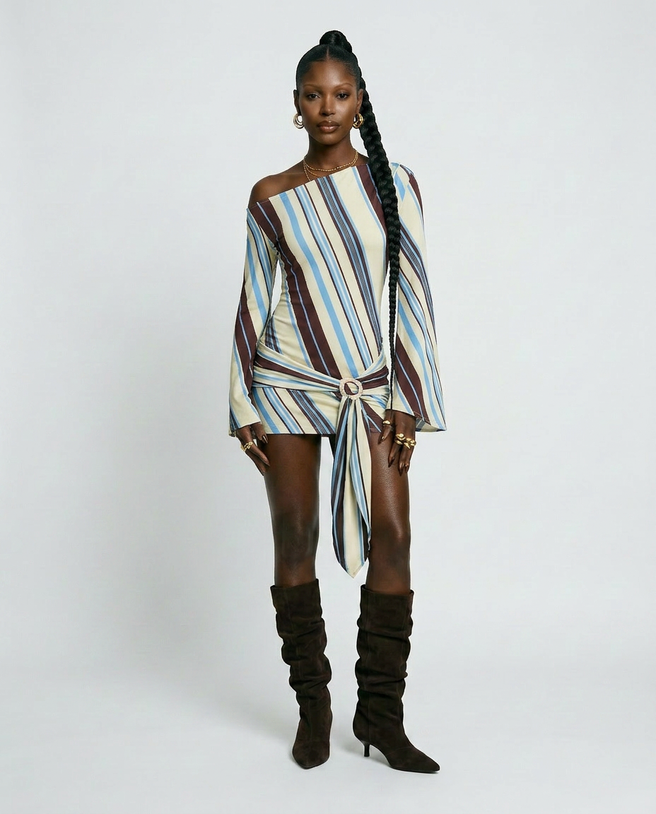 Wanderlust Striped Mini Dress
