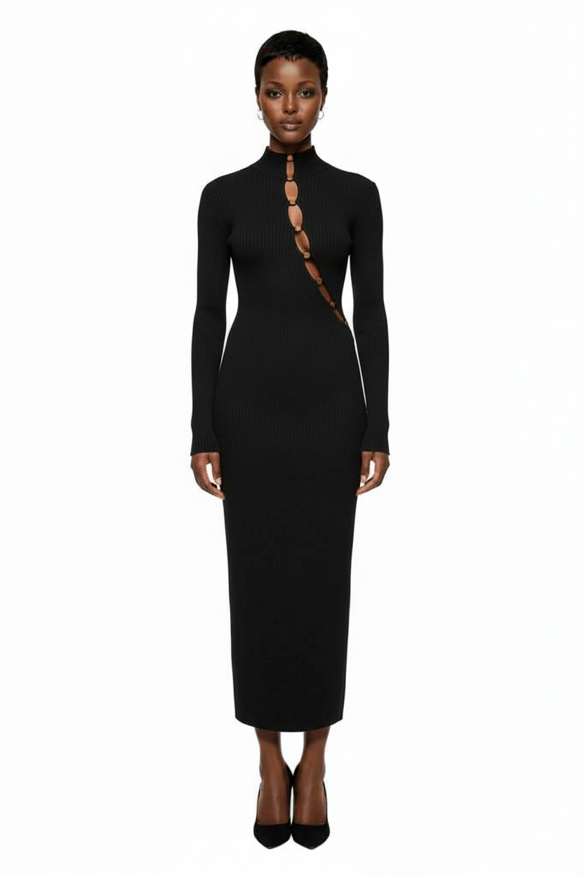 Chiara Beaded Long Sleeve Dress