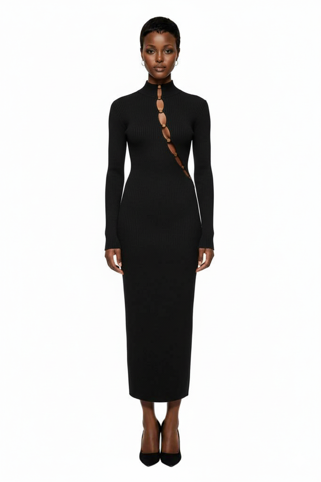 Chiara Beaded Long Sleeve Dress Hover Image