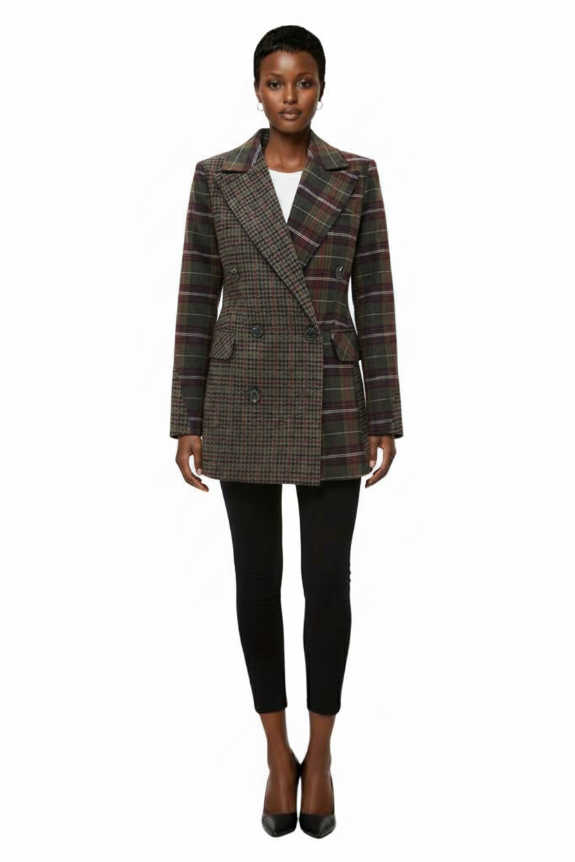 Combo Collar Hourglass Blazer