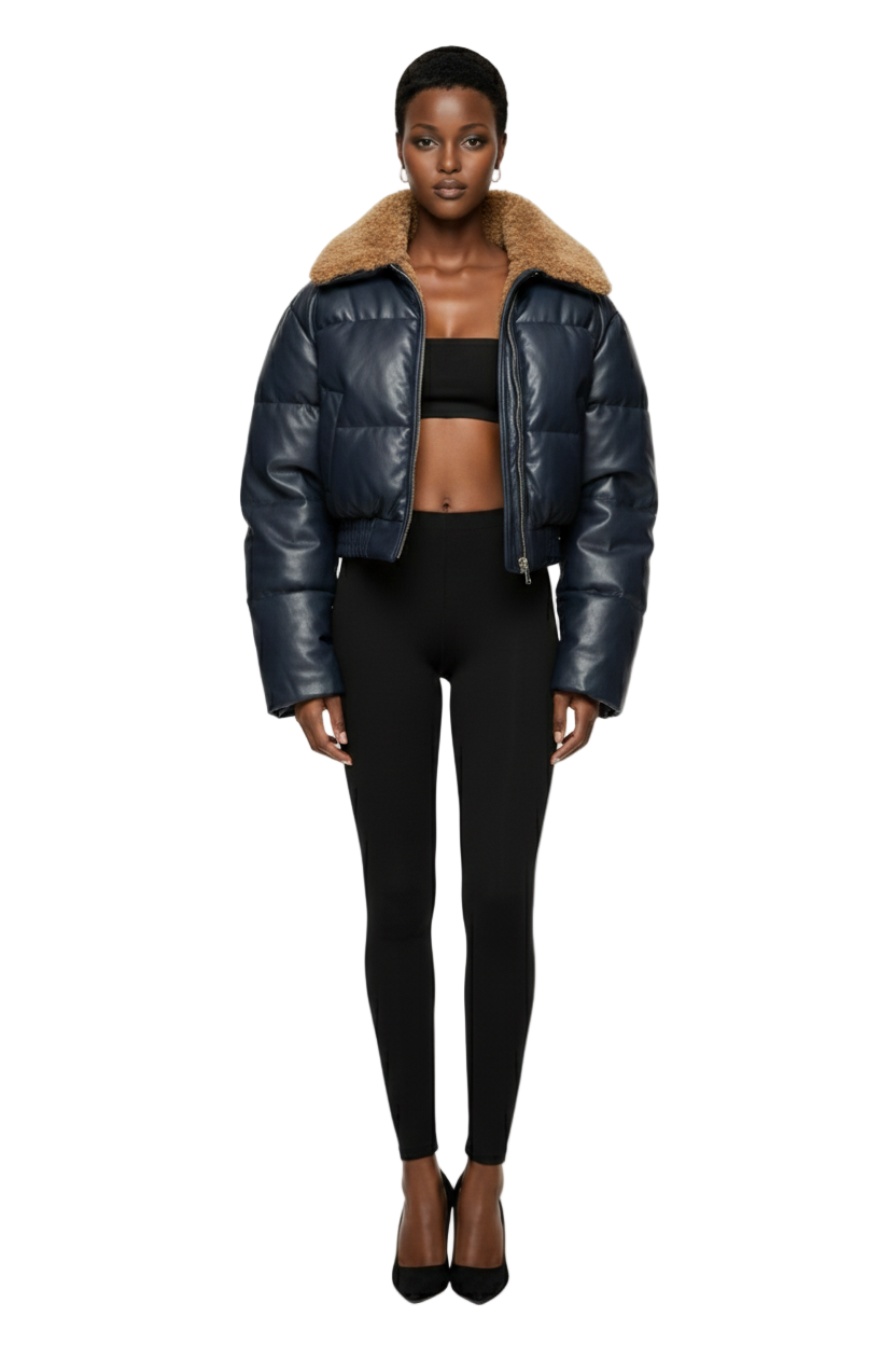Cropped Aviator Jacket