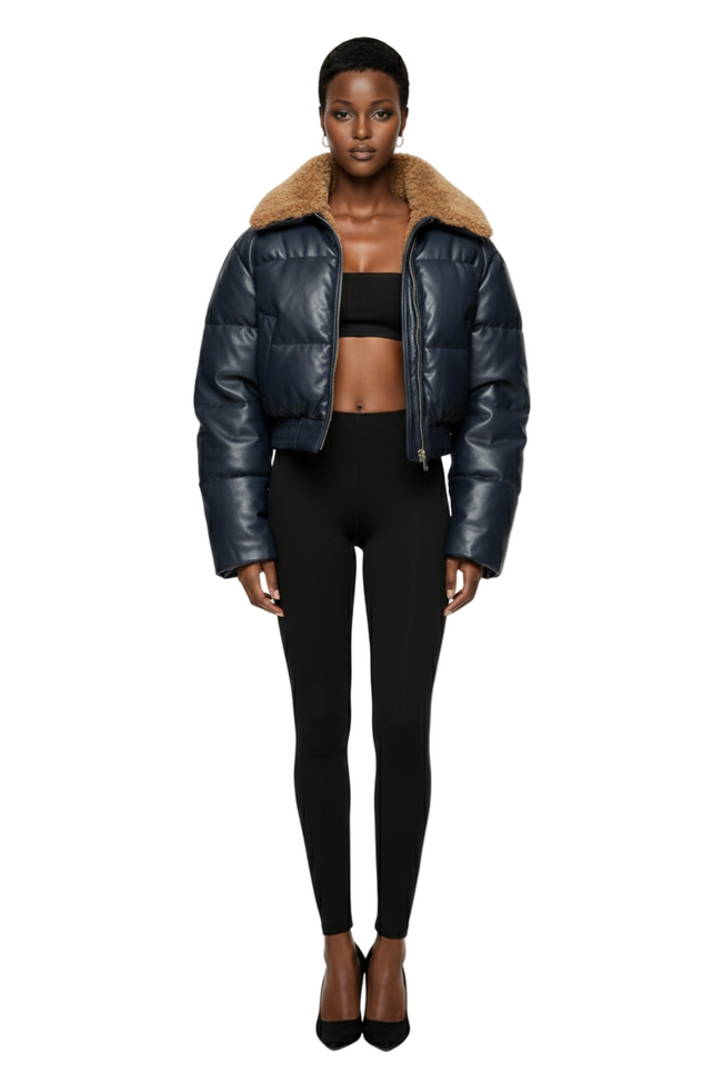Cropped Aviator Jacket Hover Image