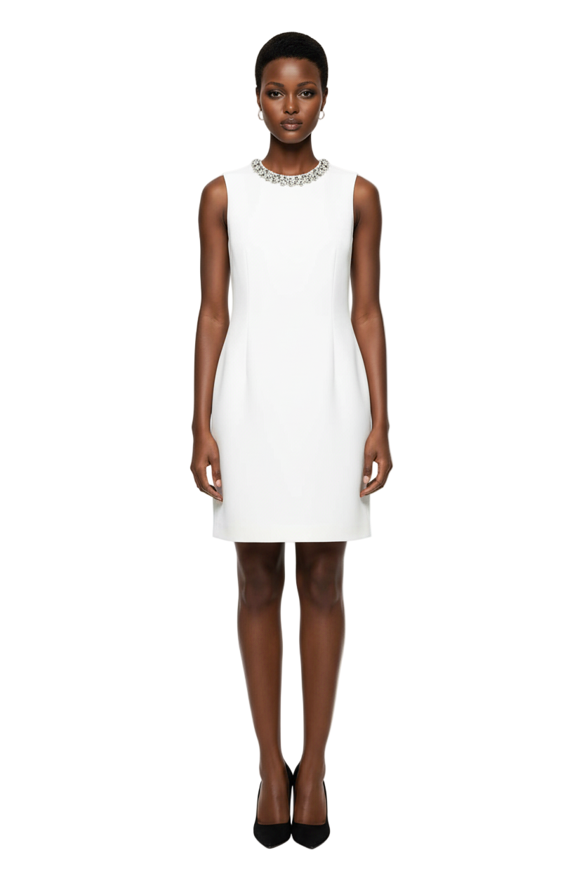 Crystal Heart Back Dress