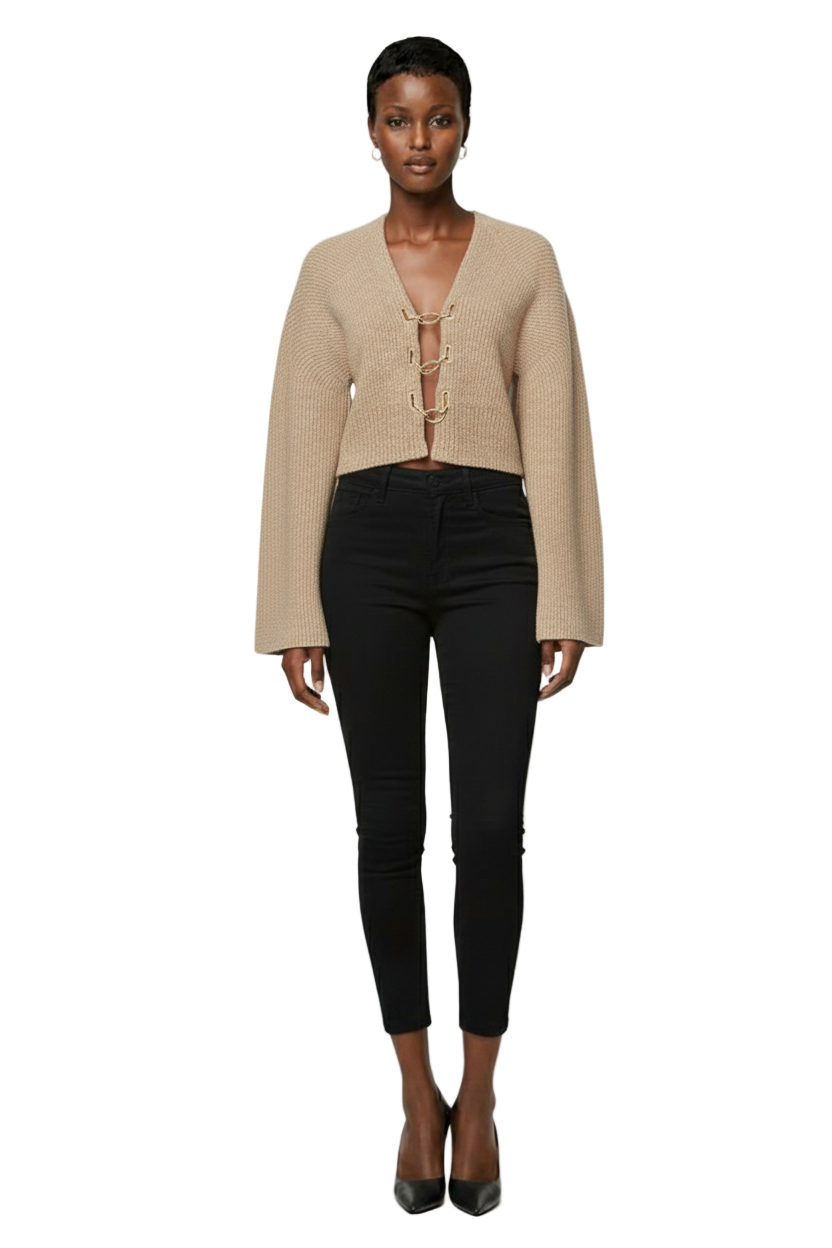 Cult Gaia Mayalu Cardigan in Beach Melange