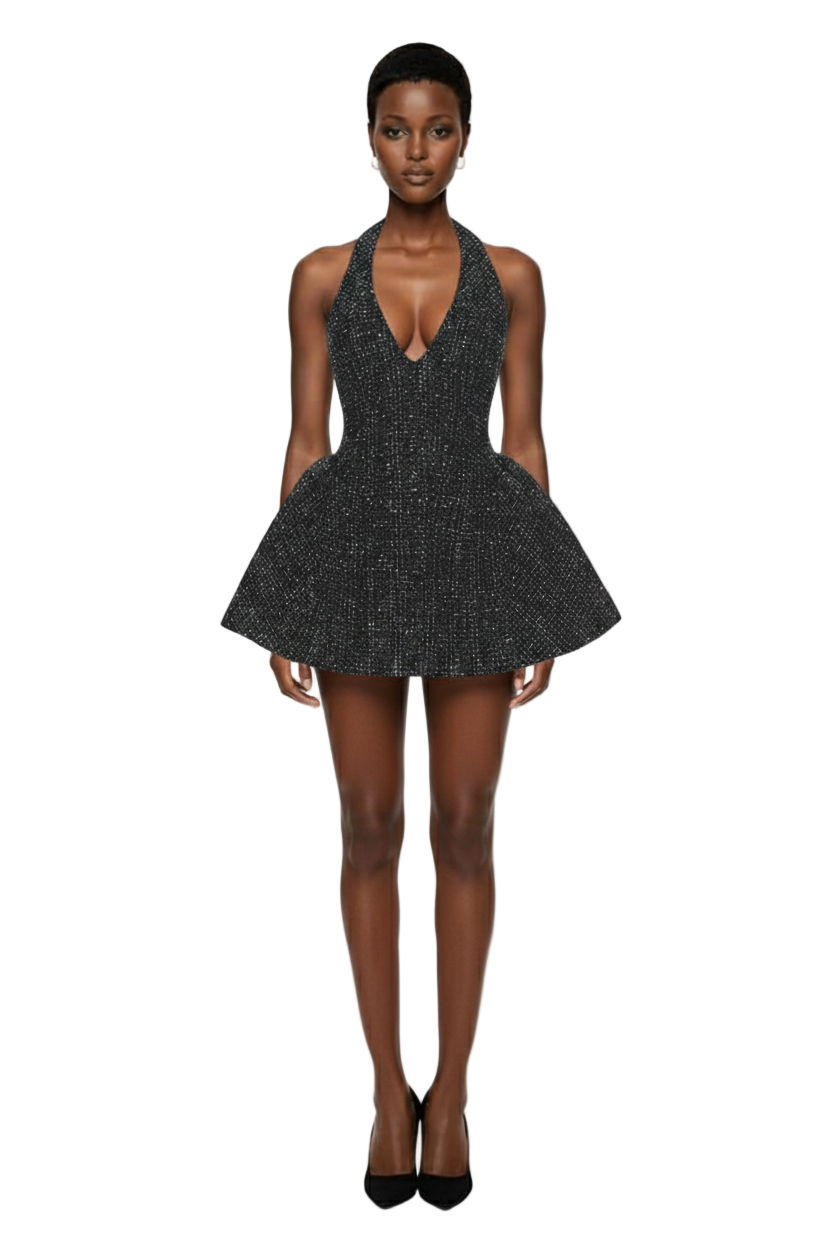Deandra Tweed Mini Dress