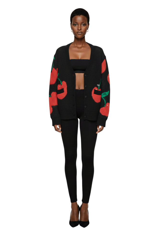 Double Cherries Cardigan Hover Image
