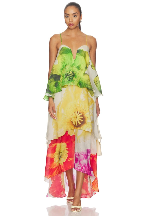 Lilia Tiered Gown