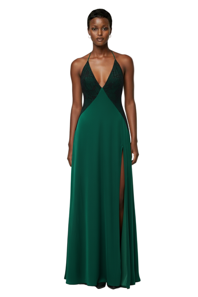 Estrella Halter Maxi Dress Hover Image