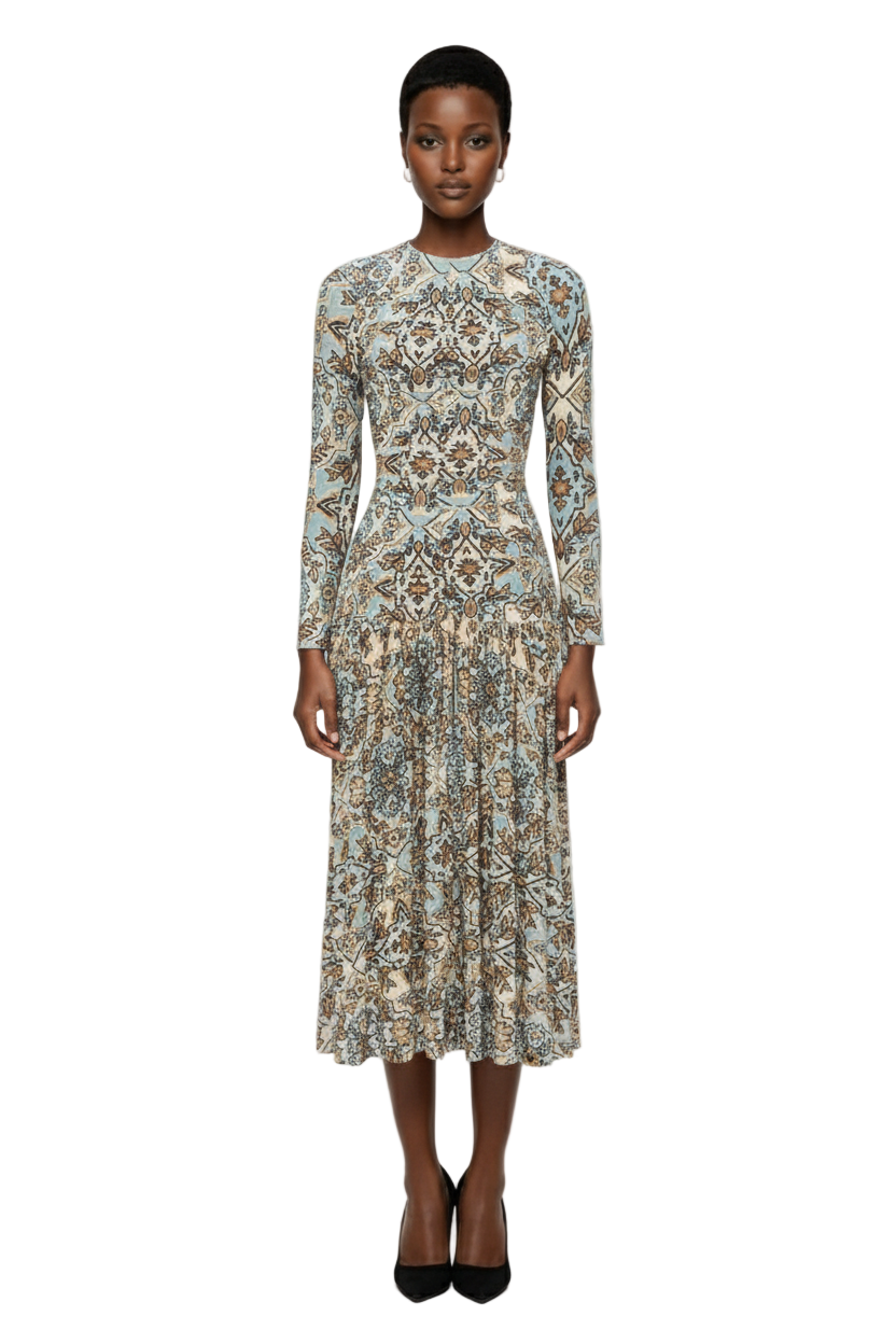 FARM Rio Long Sleeve Maxi Dress