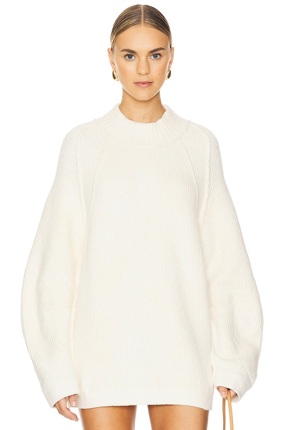 Free People Sunbeam Sweater in Coconut Milk