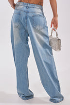 SHINE BRIGHT RHINESTONE DENIM