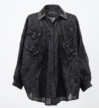 Radiant Beaded Floral Blouse