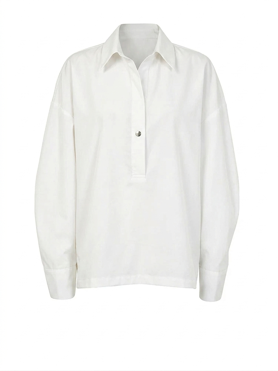 Elegant Loose Button Blouse