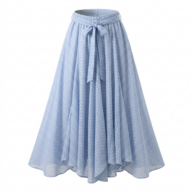 Wanderlust Plaid A-Line Skirt Hover Image