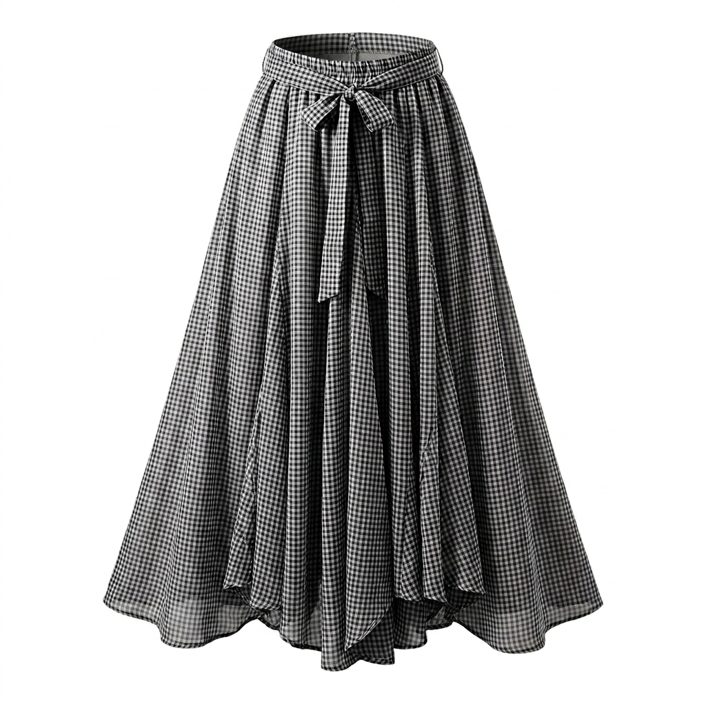 Wanderlust Plaid A-Line Skirt