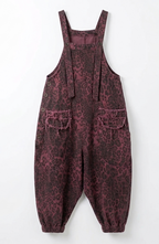Fierce Leopard Print Overalls