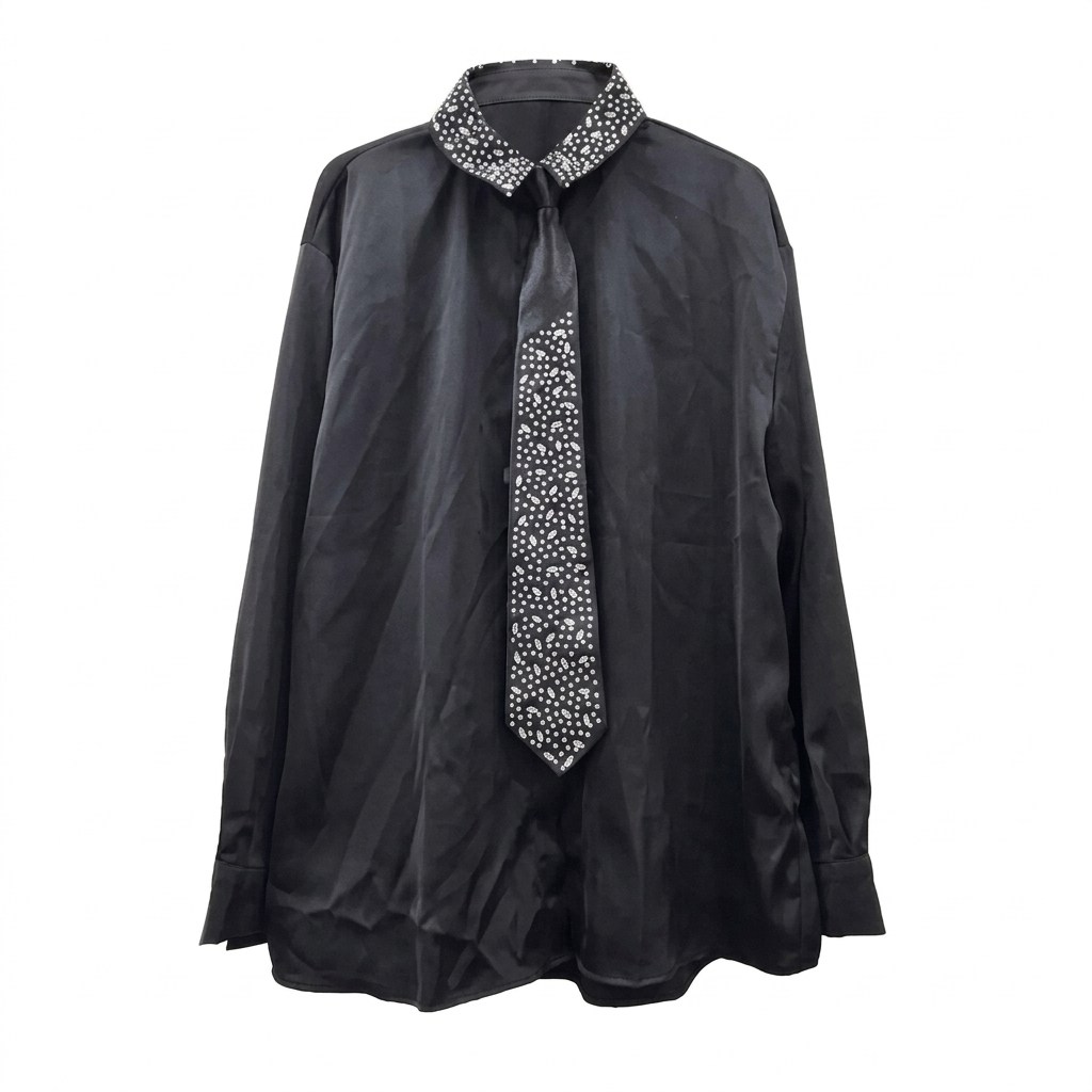 Audacious Rhinestone Loose Blouse