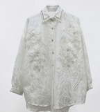 Radiant Beaded Floral Blouse