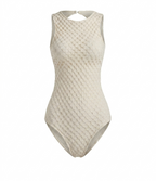 Radiant Knitted Lace-Up One-Piece