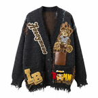 Audacious Patchwork Knit Cardigan
