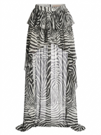 Fierce Zebra Print Maxi Dress