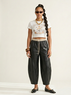 Bold Drawstring Wide Leg Pants