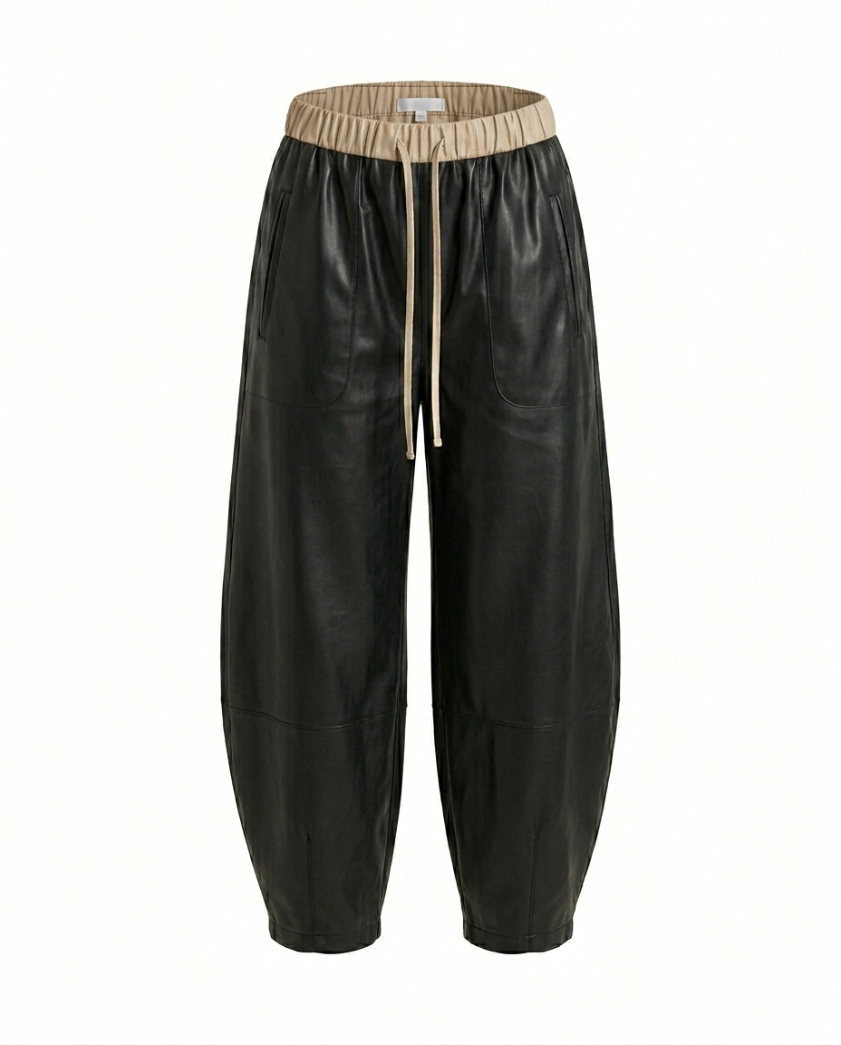 Bold Drawstring Wide Leg Pants