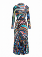 Vibrant Folded Gradient Two-Piece Set