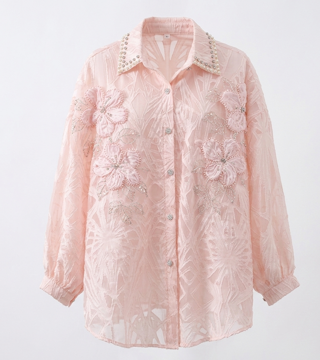 Radiant Beaded Floral Blouse Hover Image