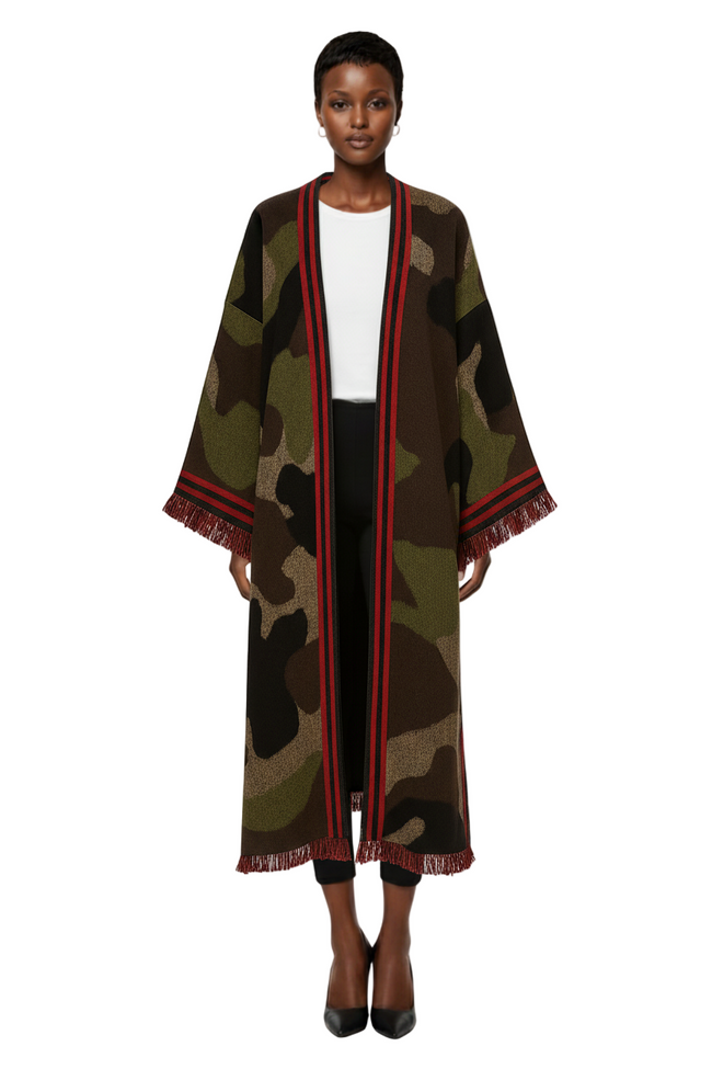 The Urban Camouflage Kimono Cardigan Hover Image