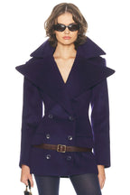 The Dramatic Collar Peacoat