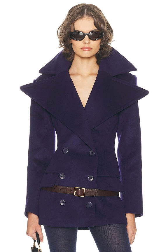 The Dramatic Collar Peacoat Main Image