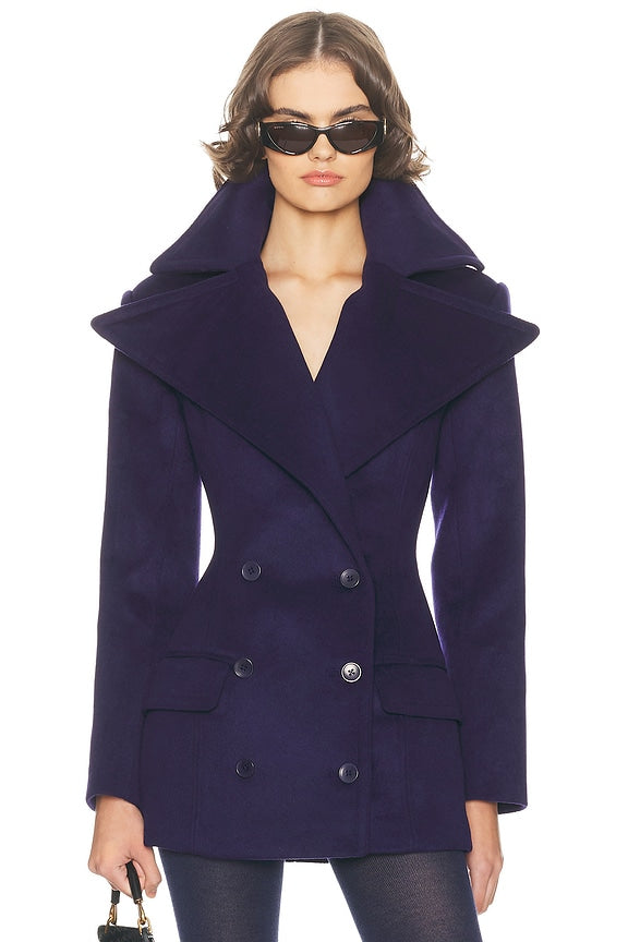 The Dramatic Collar Peacoat