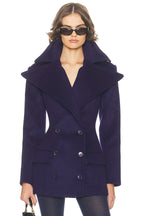 The Dramatic Collar Peacoat
