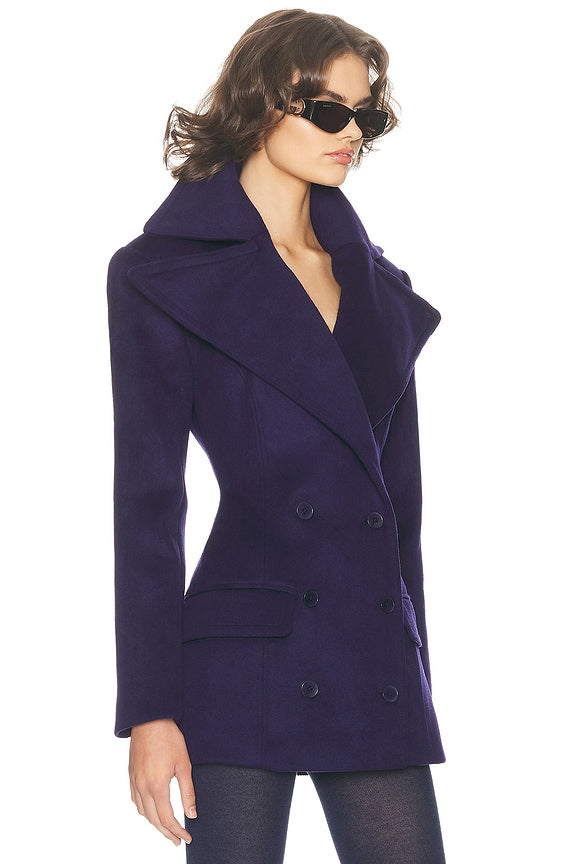 The Dramatic Collar Peacoat