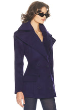 The Dramatic Collar Peacoat