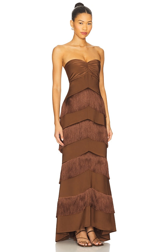 x REVOLVE Hera Fringe Maxi Dress