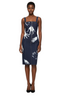 Handprint Strapless Midi Dress