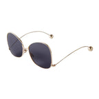 Radiant Gold Oversized Sunglasses