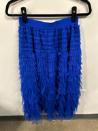The Cobalt Tulle Ruffle Skirt