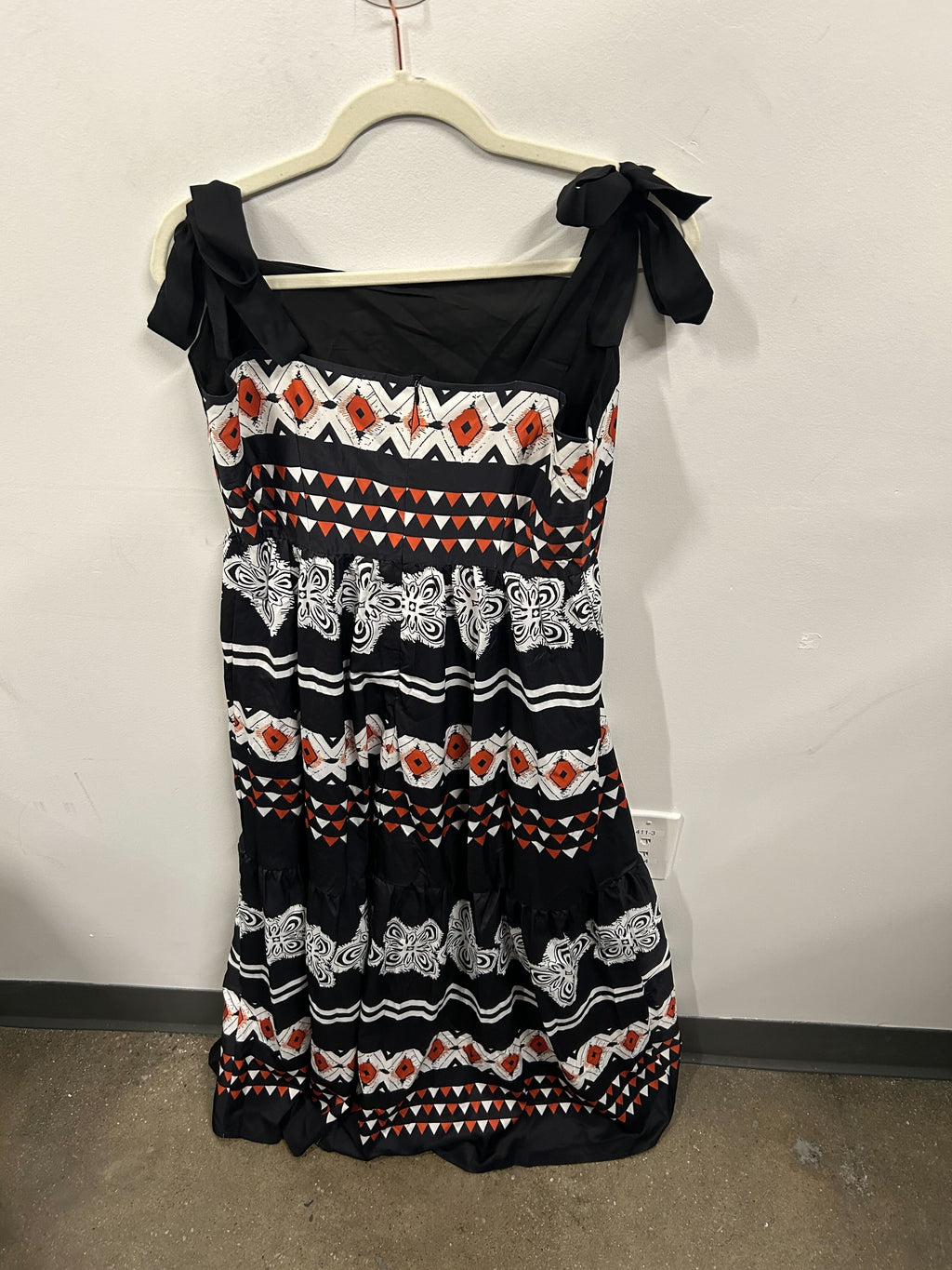 Amara Geometric-Print Maxi Dress