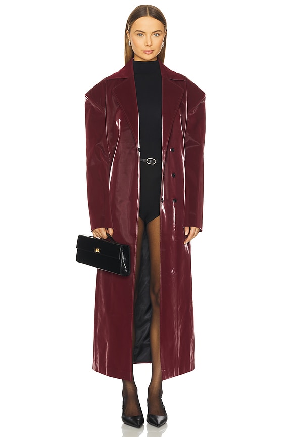 Kristy Coat in Oxblood