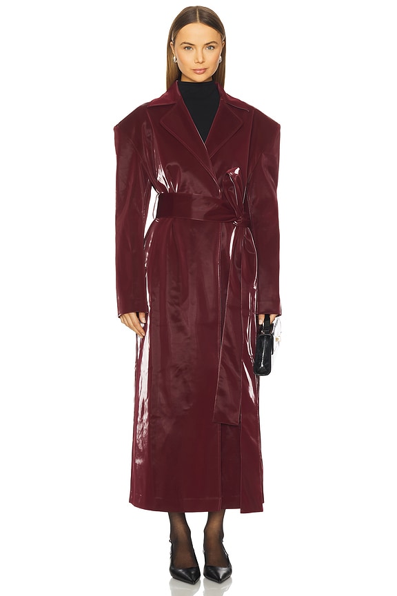 Kristy Coat in Oxblood