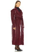 Kristy Coat in Oxblood