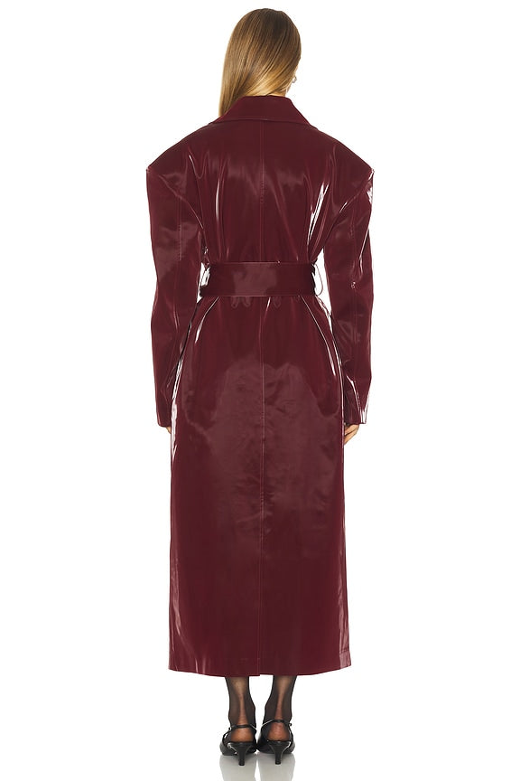 Kristy Coat in Oxblood