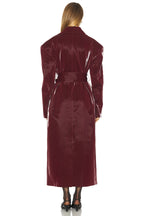 Kristy Coat in Oxblood