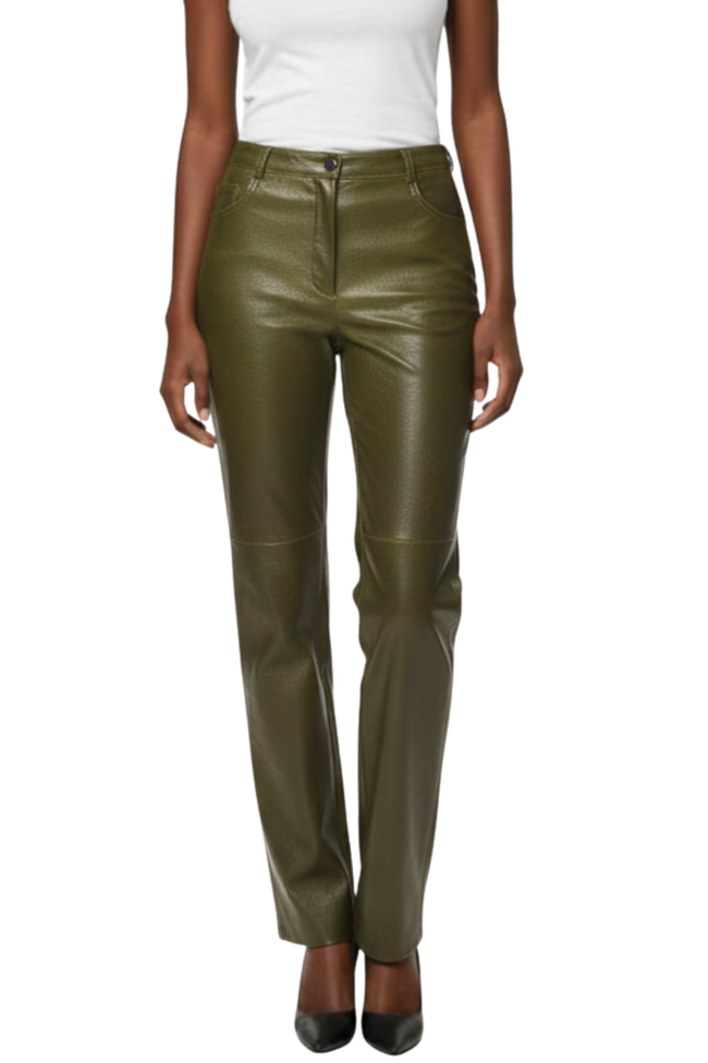 Killa Faux Leather Trousers Hover Image