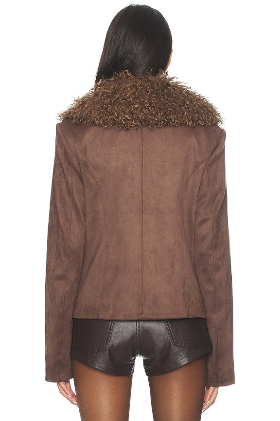 Alena Faux Suede Coat