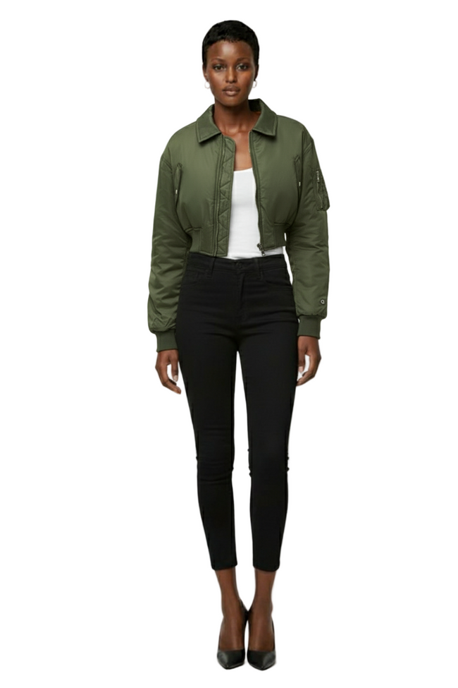 Lioness Essential Cropped Bomber Hover Image