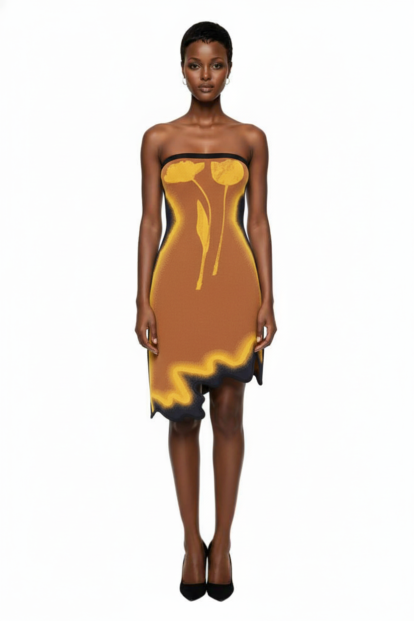 Lyndon Wavy Mini Dress